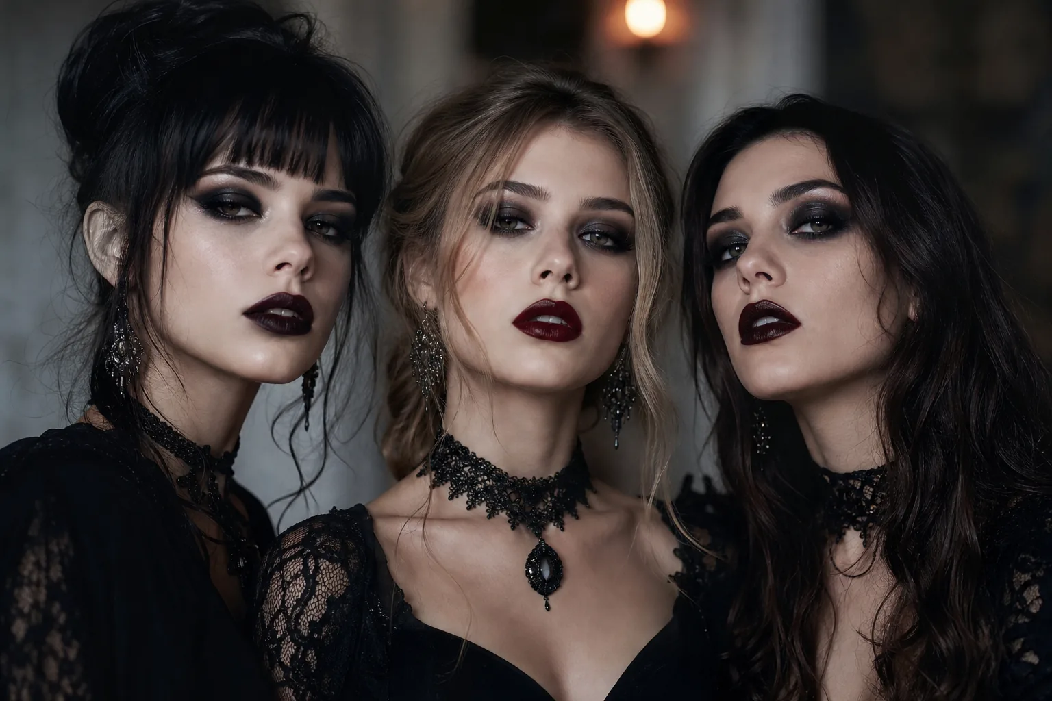 Makeup gotico per Halloween 2026: labbra rosso scuro, smokey eyes e eyeliner affumicato