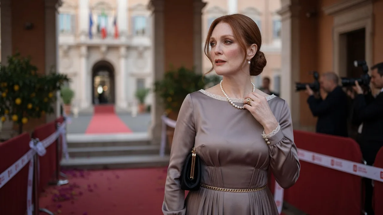 Julianne Moore alla Festa del Cinema di Roma: il Premio alla Carriera e il look ladylike